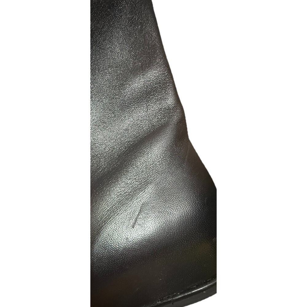 STUART WEITZMAN Woman’s Black Flat Leather Booties Made in Spain Size 9.5 M - Picture 15 of 15
